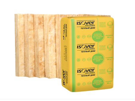 Изовер 50мм маты 10м2 пачка