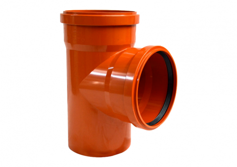 Тройник 90 канализационный ПВХ 110