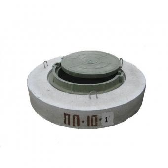 Крышка канализационная ЖБИ  вместе с люком  ППл 10-1