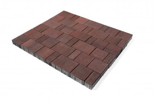 Плитка тротуарная Ландхаус из 3х элементов (240*160*60,160*160*60,80*160*60 цена за 1м2 Цвет:красный