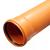 Труба для канализации d 110 1,5м рыжая
