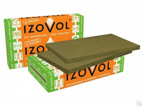 Утеплитель фасадный "Изовол" 1000*0,6* 10см. 120пл.1,8м2-пачка 3шт