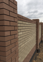 Кирпич облицовочный полнотелый гладкий 25 × 12 × 6.5 см в ассортименте