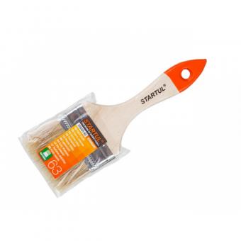 Кисть плоская 1,5"-38мм STARTUL STANDART+ (флейцевая малярная, удлиненная щетина, утолщенная рукоять) (ST0100-38)