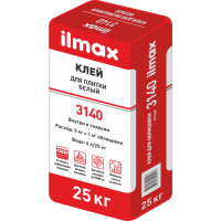 Клей д.плитки белый  ilmax  3140  25кг