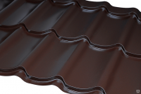 Металлочерепица монтеррей  полиэстер мат Zn 100-140 г/м2,покрытие 25-30 мк (0,45 мм) за м2