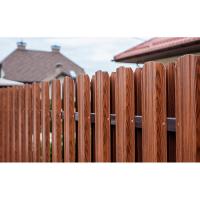 Штакетник "под дерево"(Золотой Дуб, Темный Дуб) односторонний трапеция (118 мм). Цена за м.п.