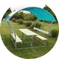 Беседка "Семейная" в сборе Каркас 2,0*3,0