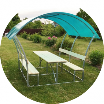 Беседка "Семейная" в сборе Каркас 2,0*3,0