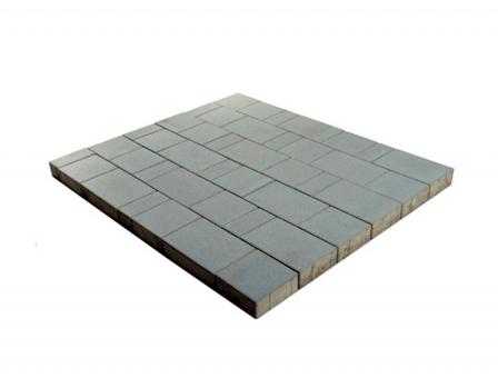 Плитка тротуарная Ландхаус из 3х элементов (240*160*60,160*160*60,80*160*60 цена за 1м2 Цвет:серый