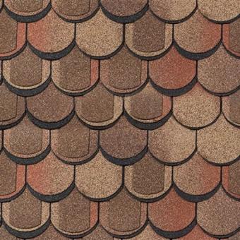 Мягкая кровля "шинглас" "кольчуга"  "Docke"   (цена за 3.1м2-пачка)