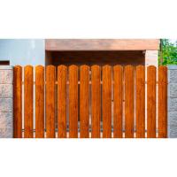 Штакетник "под дерево"(Золотой Дуб, Темный Дуб) двусторонний структурированный трапеция (118 мм). Цена за м.п.