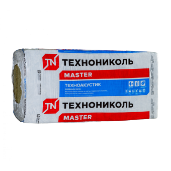 Плиты ТехноНИКОЛЬ Техноакустик 1200х600х50 мм уп.8.64м2 пл.40-42