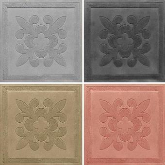 Плитка тротуарная "цветок" 300*300*30, серая 1м2