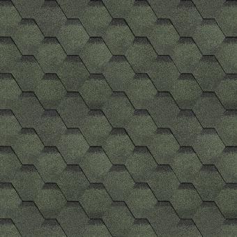 Гибкая черепица Shinglas Оптима зеленый 1000×317×24 см цена за уп.3м2